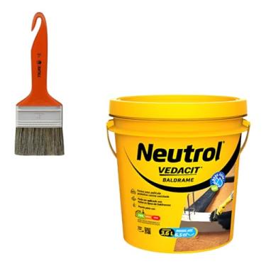 Imagem de Neutrol Base Água Baldrame Emulsão Asfaltica 3,6l Vedacit