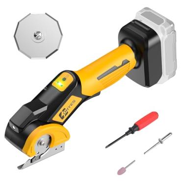 Imagem de Tesoura elétrica sem fio adequada para DeWALT bateria máxima 20V cortador de 20V tesoura de tecido potente para carpete de papelão plástico (bateria não incluída, lâmina de substituição adicional)