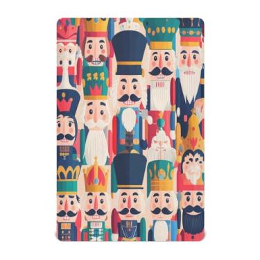 Imagem de Qilmy Lençóis de berço tradicionais de Natal, de microfibra macia, respirável, elástico, para meninos e meninas, miniberço, 99 cm x 68,5 cm, capa de colchão infantil portátil