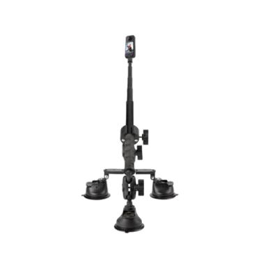 Imagem de YUYUEMI Suporte de sucção de carro para Insta360 ONE RS/X2/R/X/X3/X4/X5 com extensão de 45-200 cm bastão de selfie tripé de sucção para câmera de ação DJI
