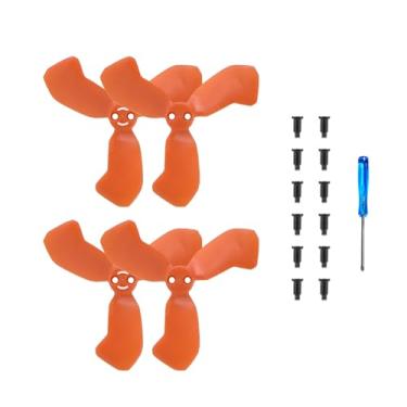 Imagem de SZZCNOX Hélices para drone DJI Neo 2, conjunto de 4 peças, hélices de baixo ruído, hélices de liberação rápida para acessórios de drone DJI Neo 2 (laranja)