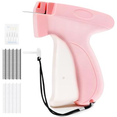 Imagem de Pistola de costura, pistola de etiqueta de ponto portátil - etiquetagem para roupas, mini kit de costura micro pistola de etiquetagem, fixador rápido de roupas, kits de ferramentas de costura com 6
