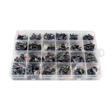 Imagem de Parafusos em caixa versáteis de aço carbono sortido parafusos de metal para projetos vêm em um recipiente de armazenamento de fácil acesso, ideal para montagem de móveis de bricolage e construção e