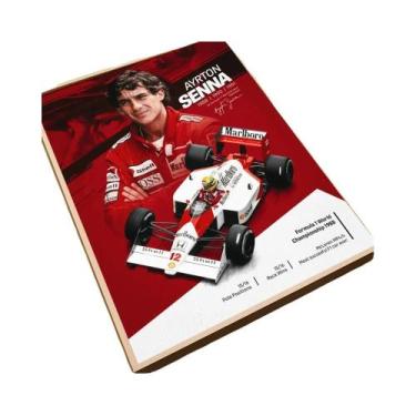 Imagem de Pôster Clássico Vintage De Ayrton Senna, Adesivo Artístico À Prova d'Á