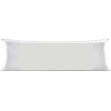 Imagem de Travesseiro de Corpo 400 Fios Super Cheio Capa de Ziper + Refil 1,40x0,45, Ideal para Conforto e Suporte na Casa Brasileira(Refil de TNT Sem Capa)