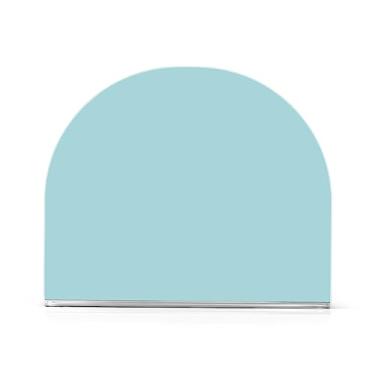 Imagem de Porta-guardanapos de acrílico azul claro, porta-toalhas de papel em forma de U, suporte vertical de toalha de papel