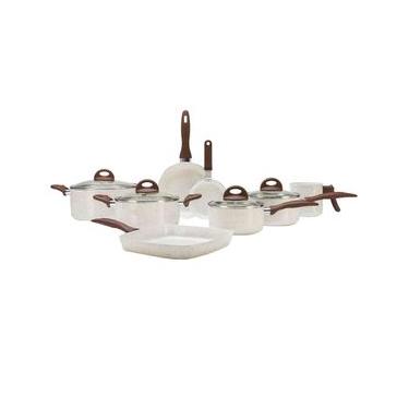 Imagem de Conjunto de Panelas Brinox Ceramic Life Smart Plus 4791/105 com Revestimento Antiaderente Cerâmico – 8 Peças