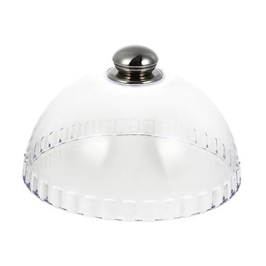 Imagem de Garneck Cúpula de cobertura de bolo de acrílico - Cloche de sobremesa de plástico transparente de 20 cm - para proteger bolos e doces, ideal para assar em casa e exibição de alimentos