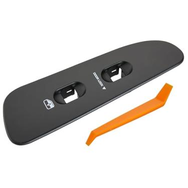 Imagem de ZAPOSTS Painel de interruptor de janela lateral do passageiro para Dodge Ram 1500/2500/3500 2002-2009, Dakota 2001-2004, Sprinter 2500 2005-2009, painel cinza