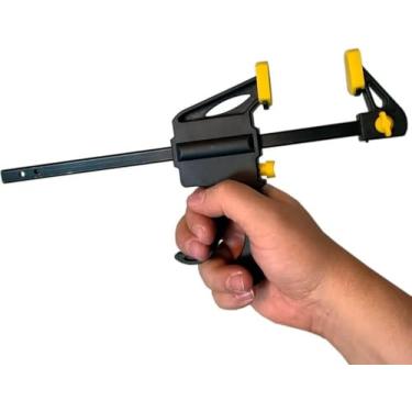 Imagem de Grampo Tipo Sargento Grampo de Aperto Rápido 10 Polegadas Universal de Aperto Rápido com Sistema de Gatilho Para Fixação e Montagem Para Marcenaria e Construção