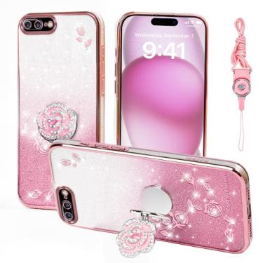 Imagem de Nouxwerx Capa para Apple iPhone 8 Plus (5,5 polegadas), capa protetora à prova de choque para iPhone 7 Plus (ouro rosa)
