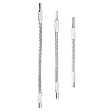 Imagem de Hyuduo Conjunto de Barra de Extensão de Soquete Flexível de 3 Unidades, Extensor de Broca de Eixo Flexível Universal de Haste Hexagonal de 1/4, Extensões de Broca de Energia para Adequado para