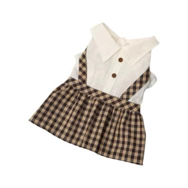 Imagem de Gatos E Cães Roupa Pet De Casal Para Dia Dos Namorados Date Macacão Vestido Social Romântico Confortável Estiloso Bonito Criativo(Vestido,XL)