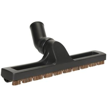 Imagem de Kodahome Escova de piso duro de 30,5 cm de largura com cerdas de pelo de cavalo, 2 rodas laterais, cabeça giratória de 360°, cotovelo destacável, ajuste universal de 3,15 cm, ideal para pisos rígidos