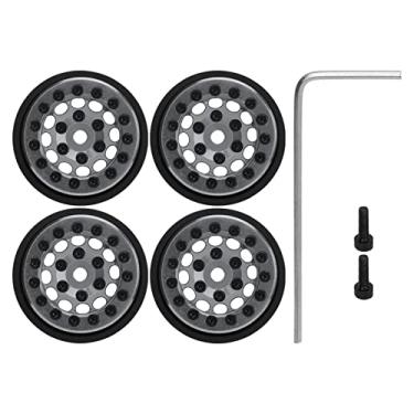 Imagem de RiToEasysports Aro da Roda Beadlock, Cubo de Roda Beadlock RC de 1,0 Polegadas Com Material de Metal para FMS FCX24 Upgrade E1/24 Crawler (De cor)