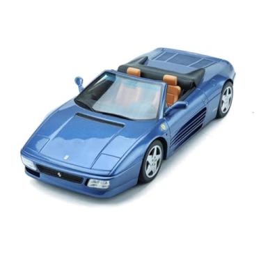 Imagem de 1 18 para Ferrari GT 1994 modelo de carro de liga premium decoração azul coleção de brinquedos adultos memorial masculino
