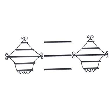 Imagem de Prateleiras flutuantes de metal para esmalte de parede, armazenamento de esmalte de parede, suporte de metal para esmalte de salão de 5 camadas, perfume/cosméticos/batom, suporte para exibição de óleo