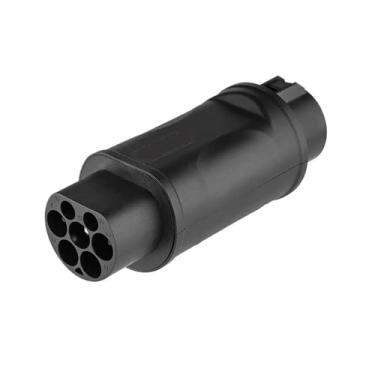 Imagem de Adaptador de carregamento ev Conector de carregamento de veículo elétrico tipo 2 para GBT AC 250V 32A EV IEC 62196 Adaptador para carregador EVSE de carro padrão chinês