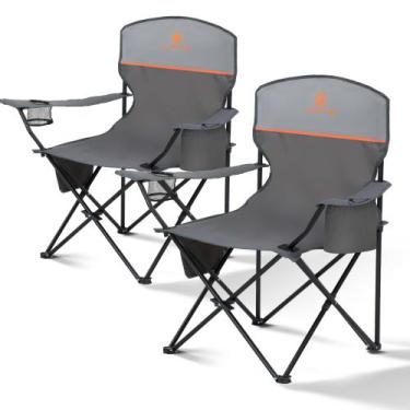 Imagem de Sillas de Camping ALPHA CAMP Plegables para Adultos Soporta 113 kg