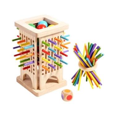 Imagem de Jogo De Tabuleiro De Madeira Montessori Para Crianças, Brinquedo Educa