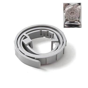 Imagem de Coleira Ajustável Antipulgas Para Gatos Com óleo Essencial - Proteção Confortável 39cm Cinza