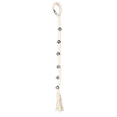 Imagem de aqxreight Porta Suspensa Cachorro Cruz Sino Treinamento Potty Mão tricô Algodão Decorativo Cachorrinho Campainha da Porta Prata um Sino do que Sua Forma de Comunicação Não há Trem Mais Simples