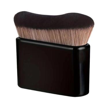 Imagem de Pincel De Maquiagem Contorno Em Forma De Onda Com Cerdas De Nylon E Ca