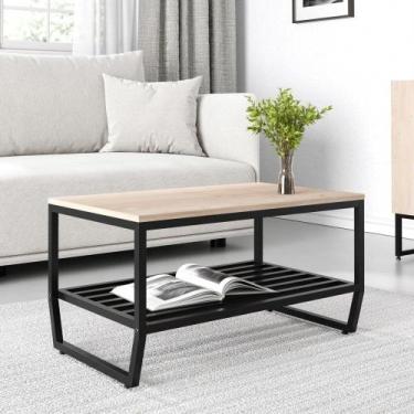 Imagem de Mesa de Centro Estilo Industrial 2 Divisões - Ruffino Designer