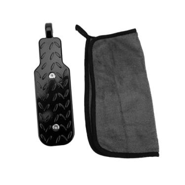 Imagem de Generic de Pedal de Liga de Alumínio Dobrável Ajustável para Porta de Carro para Carros de Caminhões, Trava de Porta de 7 Engrenagens, Degrau de Suporte de pé No Telhado para Entusiastas de (Preto)