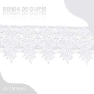 Imagem de Renda De Guipír Chl-436 - Peça Com 13,7 Metros- Branco - Nº: 101 - Nyb