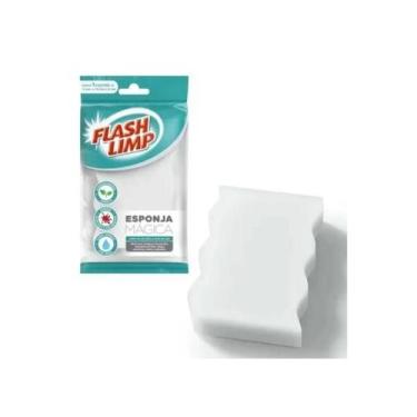 Imagem de Esponja Mágica Remove Giz Cera Lapis Parede Louça Flashlimp 