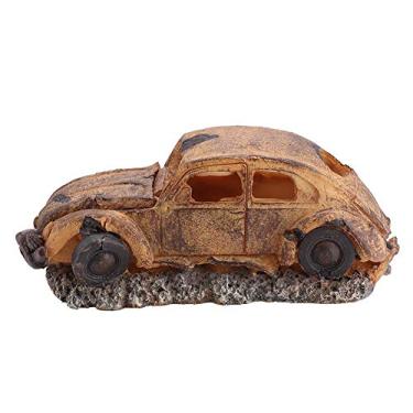 Imagem de CUOFYUNL Decoração de resina de aquário imitação de pedra de bolha de ar de carro ornamento de bomba de oxigênio decoração de tanque de peixes