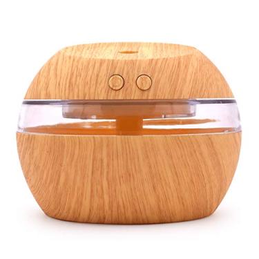 Imagem de 300ml Difusor Humidificador de Ar USB Mudo Madeira Criativo Residencial Quarto Máquina Aromaterapia com Óleo Essencial para Casa Escritório