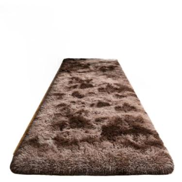 Imagem de Tapete Passadeira 2,00 x 0,60 Corredor Quarto Sala Beira de Cama Felpudo Peludo(Marrom mesclado)