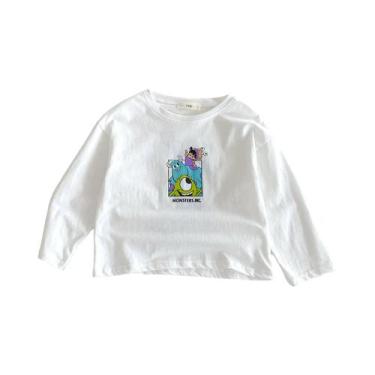 Imagem de Camiseta De Manga Longa Para Menino Com Estampa De Desenho Animado Da 