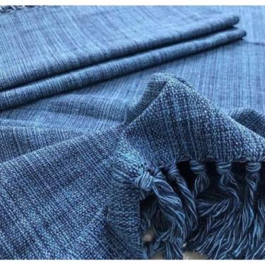 Imagem de Manta Para Sofá, Protetora Casal 240x180 - Artesanal, Jeans