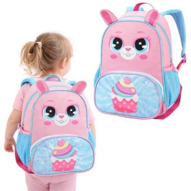 Imagem de Mochila Infantil Costas Pré Escolar Creche Oferta Especial Menina - Ig