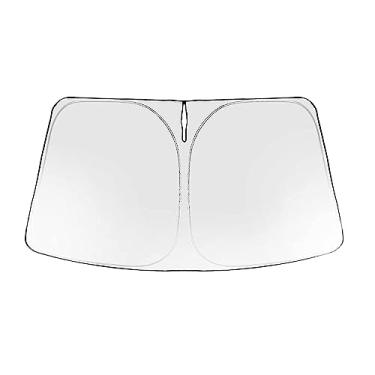 Imagem de Protetor de Para-brisa para Carro RAV4 2019-2022 Tecido Reflexivo 210T com Proteção UV Isolamento Térmico SPF 99 Mantém o Frio Instalação e Armazenamento Fáceis Acessório