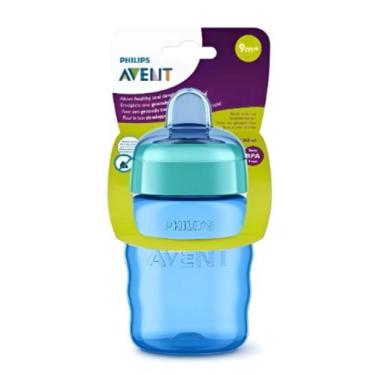 Imagem de Copo Easy Sip Cup Com Bico De Silicone Menino 260ml Philips Avent Scf5