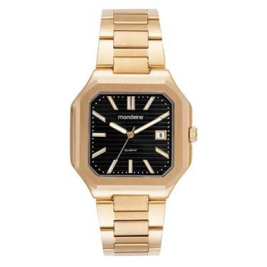 Imagem de Relógio Mondaine 32945Gpmvde1 Quadrado Dourado