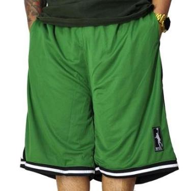 Imagem de Bermuda Basquete Plus Size M10 Fire T Verde-Masculino