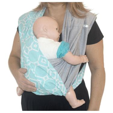 Imagem de Fastsling Canguru Piêpaô Fast Sling Mosaico Azul + Cinza Me