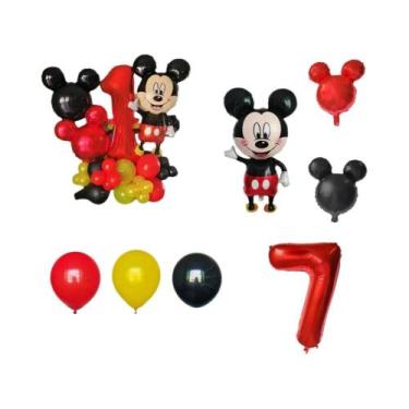 Imagem de Balões De Folha Mickey Mouse De 32 Polegadas, 22 Peças, Decorações Par