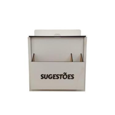 Imagem de Urna Caixa para Sugestões em MDF com Gravação a Laser - Arte Magazine