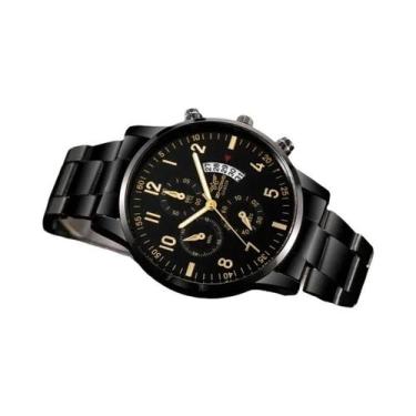 Imagem de Relógio De Negócios Masculino Com Pulseira De Aço E Calendário, Relógi