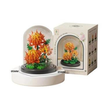 Imagem de Brinquedo Criativo Para Meninas, Blocos De Montar, Kit De Plantas Em V