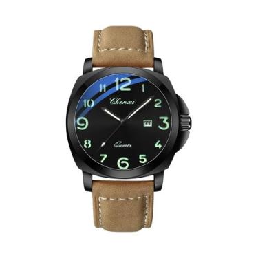 Imagem de Relógio De Pulso Masculino De Luxo À Prova d'Água Com Pulseira De Cour