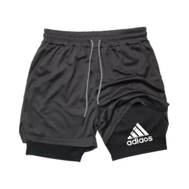 Imagem de Shorts Esportivos Masculinos De Compressão De Secagem Rápida Para Corr