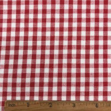 Imagem de Tecido guingão vermelho e branco 127x144 polegadas 1/12.7 cm mistura de algodão 113.4 g/yd² para costura festiva toalha de mesa avental vestido cortina roupa de cama