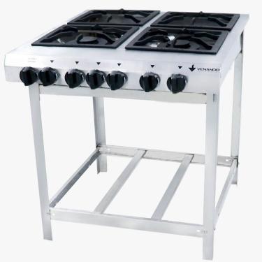 Imagem de Fogão Venancio Extra Inox Com Painel 4 Queimadores 15335